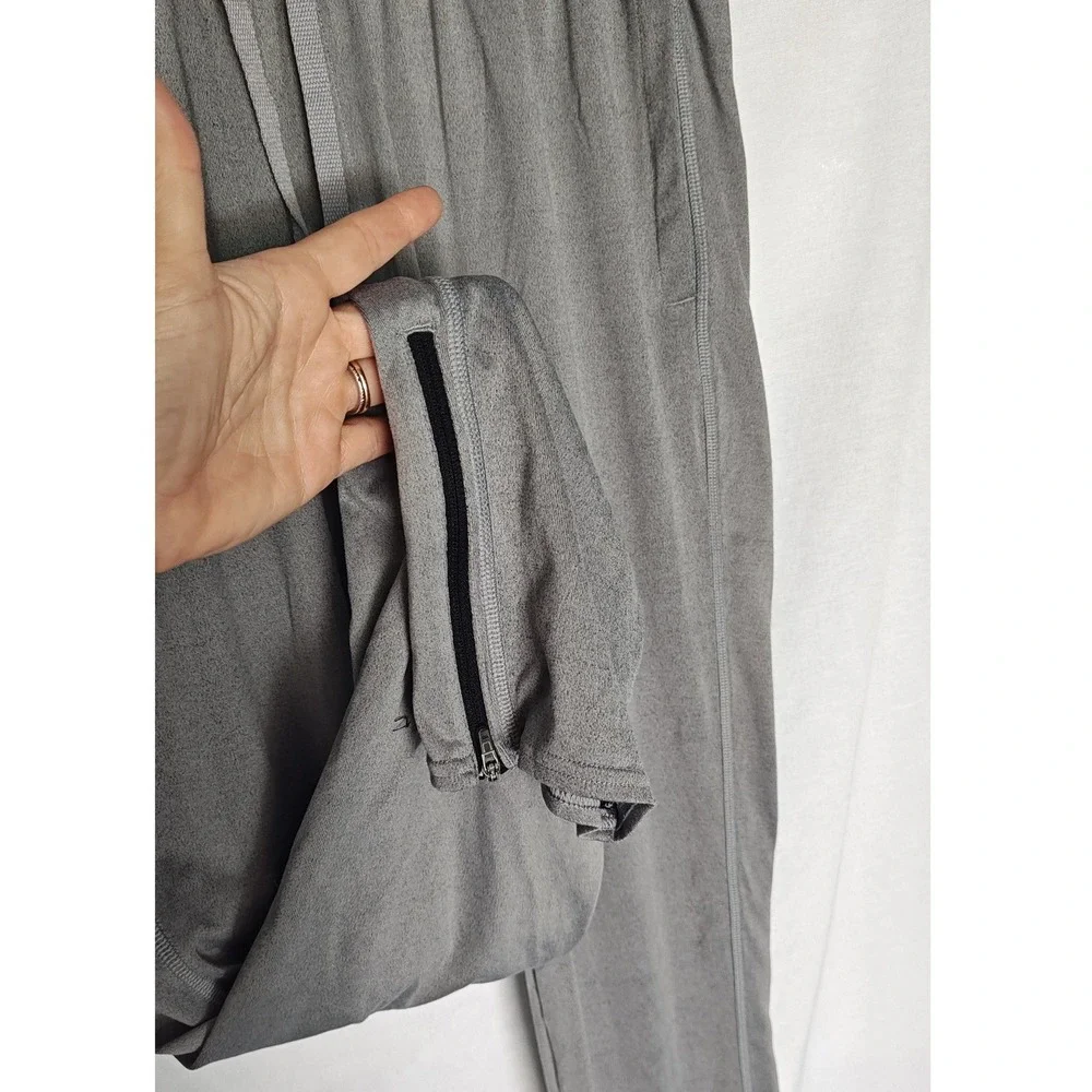 Under Armour Light Sweatpants Gray Loose Fit Zipper Ankle Athletic Joggers Large